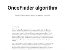 Tablet Screenshot of oncofinder.com